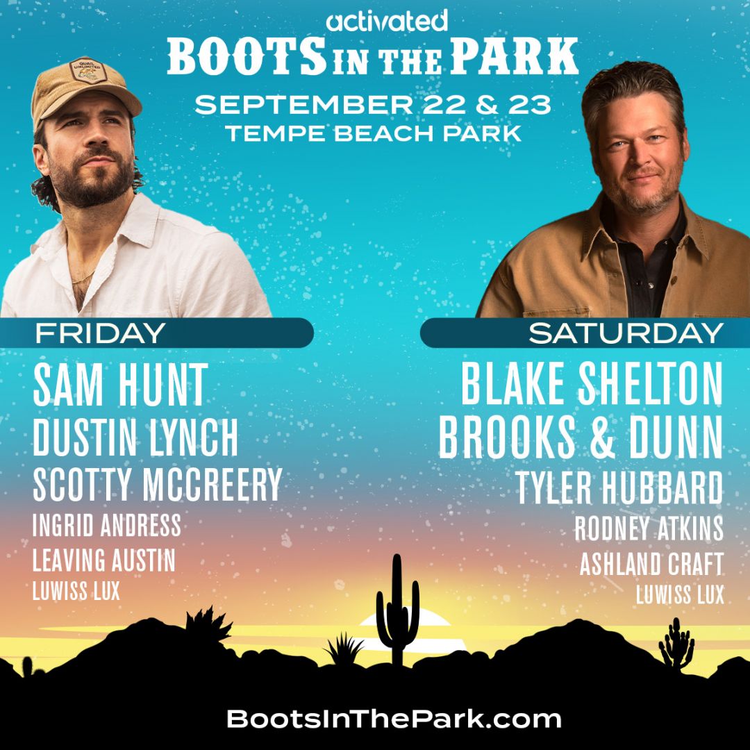 Boots In The Park Presents Blake Shelton, Sam Hunt & More! Activated