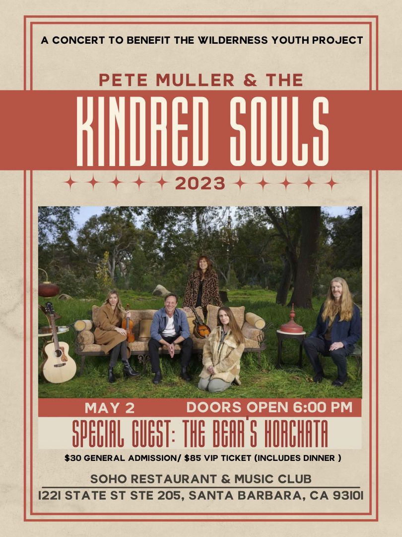 A Concert to Benefit The Wilderness Youth Project- Feat. Pete Muller & The Kindered Souls