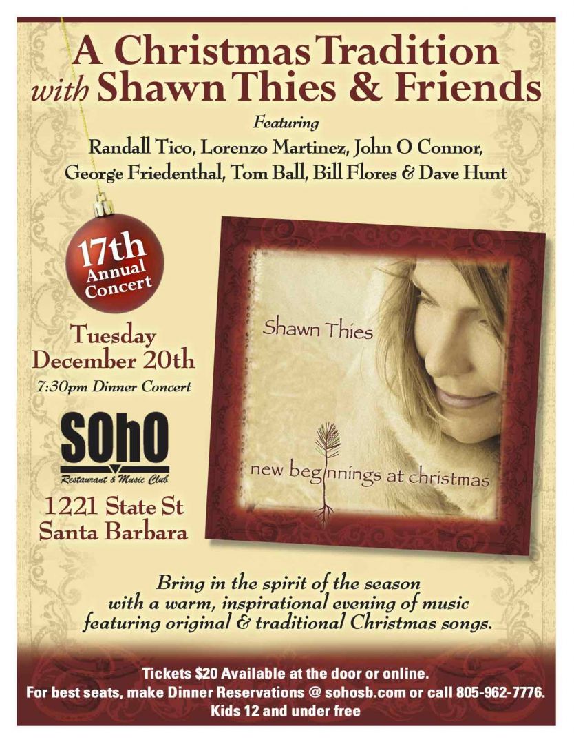 New Beginnings at Christmas with Shawn Thies & Friends