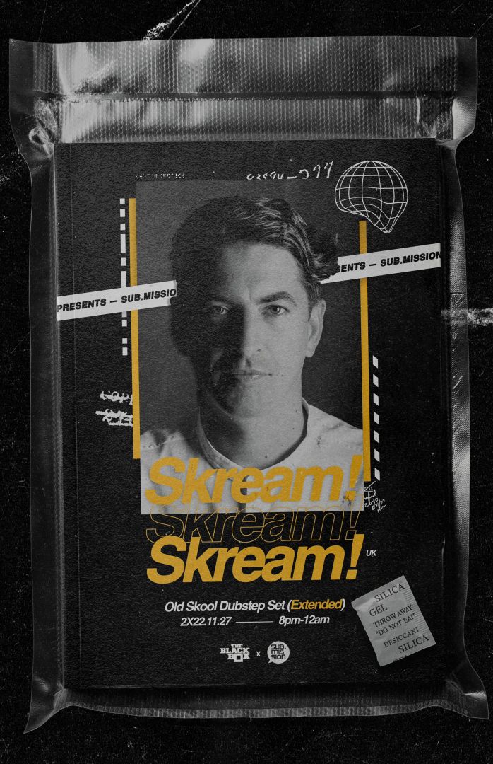 Sub.mission presents: Skream! Old Skool Dubstep - Extended Set (Night One). Support by Babylon System *SOLD OUT*