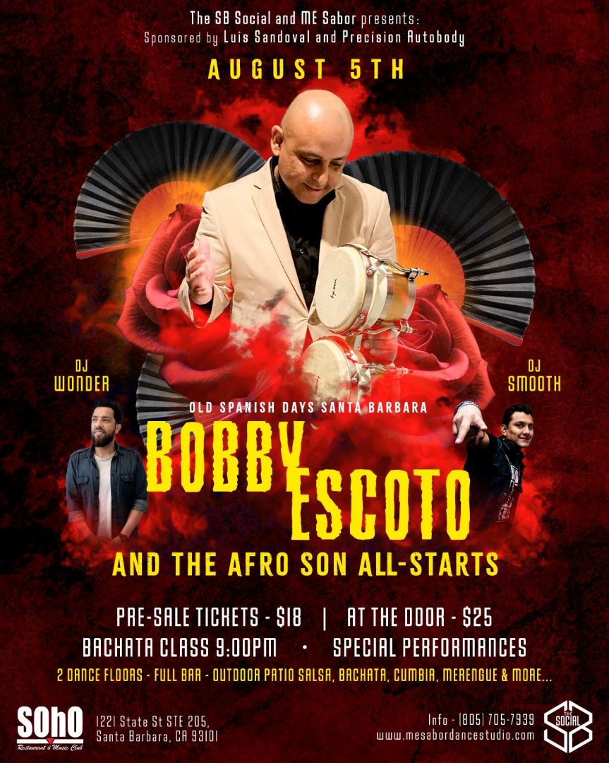 ME Sabor presents: Bobby Escoto & The Afro Son All-Star (Salsa Night)