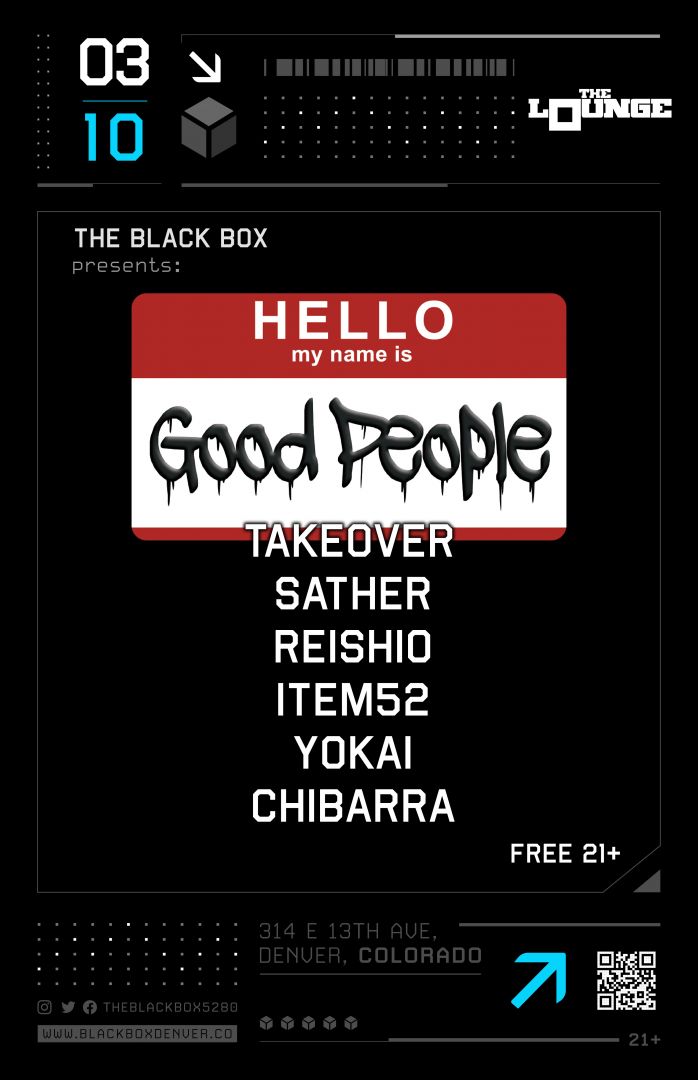 Good People Underground: Sather, Reishio, Item52, Yokai, Chibarra (Free 21+)