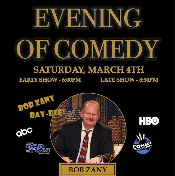 Evening Of Comedy Bob Zany & Justin Rivera My805Tix