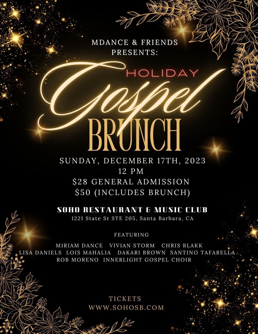 M. Dance & Friends presents: Holiday Gospel Brunch
