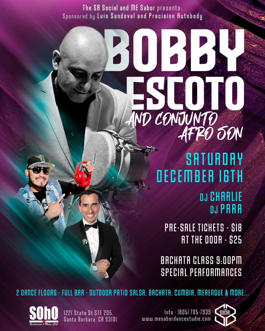 ME Sabor presents: Bobby Escoto & Conjunto Afro Son