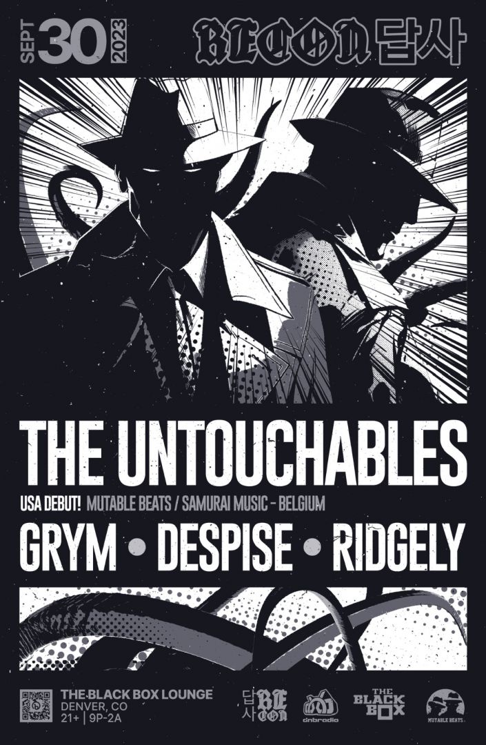 The Black Box & Recon DNB present: The Untouchables w/ GRYM, Despise, Ridgely