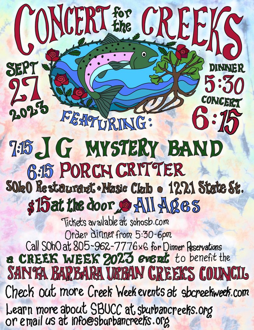SB Urban Creeks Council Benefit feat. Jerry Garcia Mystery Band with Porch Critter