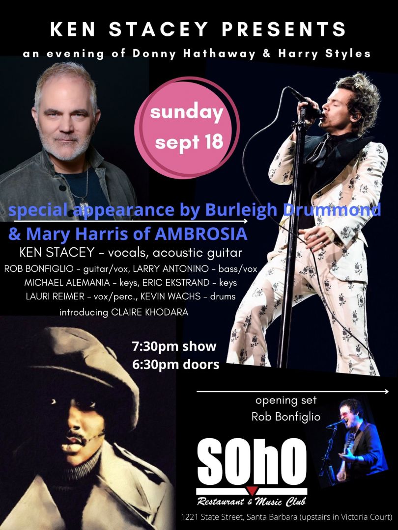 Ken Stacey Productions: An evening of Donny Hathaway & Harry Styles