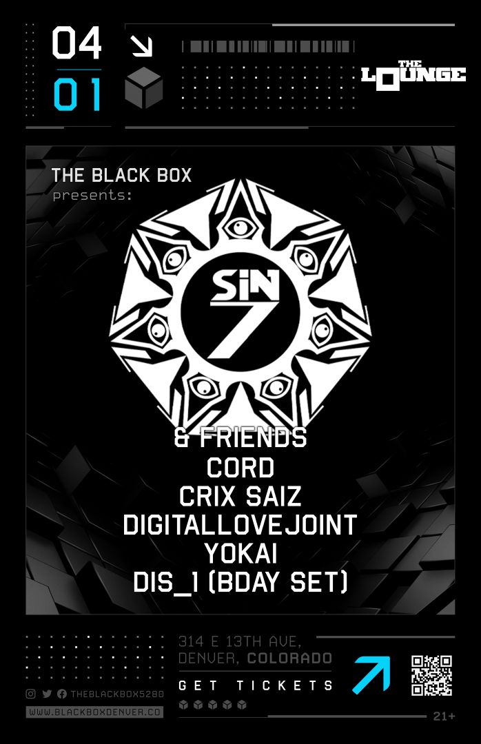Sin7 & Friends: Cord, Crix Saiz, digitalLovejoint, Yokai, DiS_1 (Bday Set)