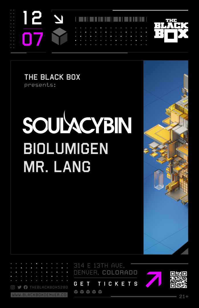 The Black Box presents: Soulacybin w/ bioLuMigen, Mr. Lang