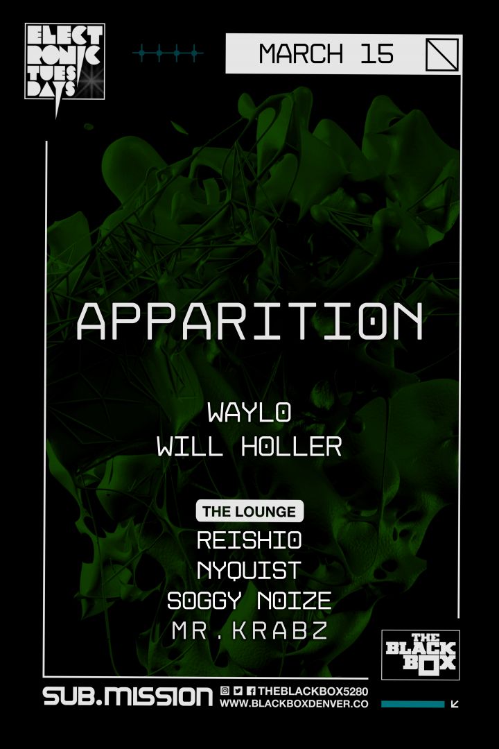 Sub.mission presents Electronic Tuesdays: APPARITION (1/3 of Ternion Sound)