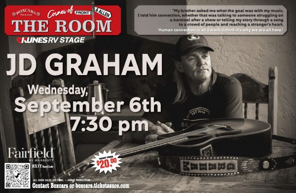 JD Graham in The Room at BOXCARS | BOXCARS Pub & Grub