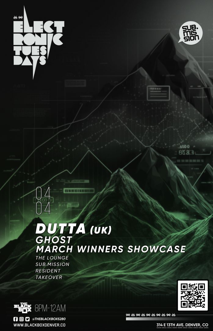 Sub.mission presents Electronic Tuesdays: Dutta w/ Ghost, March Winners Showcase (The Lounge: Sub.mission Residents)